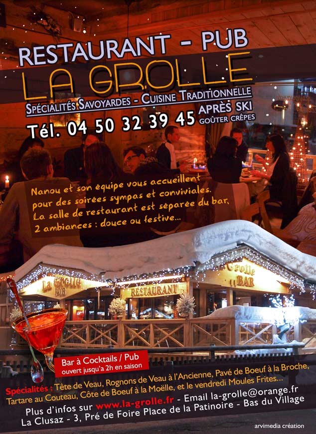 Nanou est la propriétaire du restaurant la grolle depuis 1996 à la Clusaz